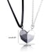 thumbnail image 4 of Juego de collares para parejas para ella, collares románticos con colgante de corazón, idea perfecta para regalar en San Valentín o cumpleaños, dos corazones entrelazados, 4 of 8