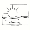 thumbnail image 4 of Modern Metal Iron Wall Art, Abstract Sun Line Wall Decor, Minimalist Artistic Hanging Ornament for Home Bedroom Living Room Indoor Decoration, 4 of 6