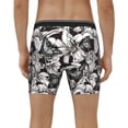 thumbnail image 4 of Cauagu Lilies Flowers Print Men's Boxer Briefs, Funny & Cute Underwear Elastic Waistband Briefs Ideal Gift for Men,1-Pack, 4 of 7