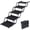 black, variant on UPLLX Extra Wide Foldable Dog Stairs 5 Steps, Non-Slip Pet Ramp for Car SUV Bed, 250 lbs