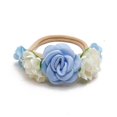 thumbnail image 1 of Diadema de flores artificiales para bebé, nailon elástico suave, banda para el pelo de princesa para niña, gorro bonito para recién nacido de cien días, 1 of 5