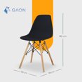 thumbnail image 4 of Sillas para Comedor Estilo Eames Shell Modernas Minimalistas Ergonomicas Ideal para Comedor Restaurantes y Cocinas Set de 4, 4 of 5