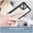 thumbnail image 5 of Allytech for iPhone 15 Case, Clear Back Cover Hard Shell Rugged Hybrid Shockproof Cell Phone Case for Apple iPhone 15, Black, 5 of 8