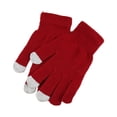 thumbnail image 3 of Clearance! Fdelink Men's and Women's Non Slip Gloves Stretch Knitted Wool Show Finger Solid Color Cycling Gloves, the Mittens, 3 of 3