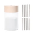 thumbnail image 1 of 260ml/9oz Colorful Mist Humidifier with 10PCs Refill Cotton Swabs Wicks Replacement Aroma Aromatherapy Diffuser Seven Mood Lights Protective Auto-Off for Desktop Bedroom Home Office Baby Room, 1 of 8