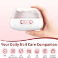 thumbnail image 5 of 2026 4-in-1 Automatic Nail Clippers for Toenails and Fingernails, LED Light, USB Rechargeable, Nail File, Polishing, Gel Nail Drying, Perfect for Adults, Adults, Adults, Seniors, T Makeup Organizers, 5 of 9