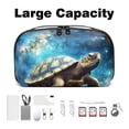 thumbnail image 3 of Turtle Electronic Organizer Travel Case, Oxford Fabric Waterproof PC Case Cable Organizer Cord and Cable Organizer Electronic Travel Case Organizer, 5.9x9.44x3.14 in, 3 of 6