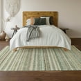 thumbnail image 6 of Addison Rugs Mayfield Washable Transitional Stripes Sage Rectangle Rug, 9' x 12', 6 of 6