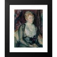 thumbnail image 2 of Magnus Enckell 19x24 Black Modern Framed Museum Art Print Titled - Portrait of Mrs. Agda Vilen (1917), 2 of 5