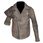 Mad Max 4 Fury Road Movie Tom Hardy Australian Distressed Brown Biker Motorcycle Leather Jacket for Mens