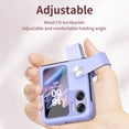 thumbnail image 4 of TPU Flip Portable con correa de mano Flip Cover para Smartphone Find N2 (Púrpura) Hugtrwg Nuevos Originales, 4 of 9