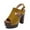 Yellow, variant on Clearance VerPetridure Wedge Heel Sandals Women's Sandals Summer Casual Thick Bottom Fish Mouth Solid Color Sandals