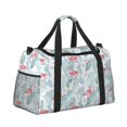 thumbnail image 2 of Fotbe Tropical Flamingo Bolsa de Viaje con Estampado, Bolsa de Fin de Semana para Mujer con Compartimento para Zapatos, Bolsa de Gimnasio con Bolsillo Húmedo, 2 of 7