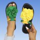 thumbnail image 5 of Mujeres Zapatos de Caminar Versátiles Dos Tonos Color Bloqueado Envolvente Tamaño Más Ligero Y Cómodo Estilo Primavera / Verano de Moda Zapatillas de Tacón Bajo de Playa Plana, 5 of 8