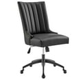 thumbnail image 2 of Modway Empower Channel Tufted Vegan Leather Office Chair in Black Black, 2 of 9
