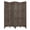 Gray, variant on HomeRoots Decor Wooden 4 Panel Foldable Floor Screen with Textured Panels, Black