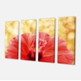 thumbnail image 2 of Hibiscus Flower with Lit up Background - Large Floral Canvas Artwork, 2 of 3