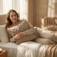 thumbnail image 5 of Throw Pillow Covers 20x20 Inch, Soft Plush Decorative Square Pillowcases, Farmhouse Holiday Cushion Covers for Couch Sofa Living Room Bedroom Outdoor Home Decor, 5 of 9