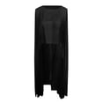 thumbnail image 4 of Sheer Chiffon Cape Wraps Lightweight Sun Cover Up Daily Outerwear Hooded Poncho, 4 of 4