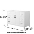 thumbnail image 4 of Wyndham Collection WCH717148SWHCXSXXMXX Elan 47" Single Free Standing Vanity Cabinet Only, 4 of 7