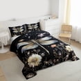 thumbnail image 3 of Feelyou Rustic Dragonfly Kid Twin Comforter Sets, Boho Flower Floral Bedding Set, 2 Pieces, 3 of 8
