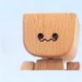 thumbnail image 2 of Shaking Wooden Man Figurine for Car Dashboard Decorations, Handmade Little Wooden Figure That Sways, 12 Magnetic Expressions, Shaking Feet Wooden Doll for Car（L）, 2 of 5