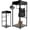 Freestanding, variant on Police Gear Rack, Police Hanger with Hook, 120Lbs Hooks Free-Standing , Storage Equipment for Safety Police Offices, Cop Caddy Valet Stand for On-Duty Personnel, Black