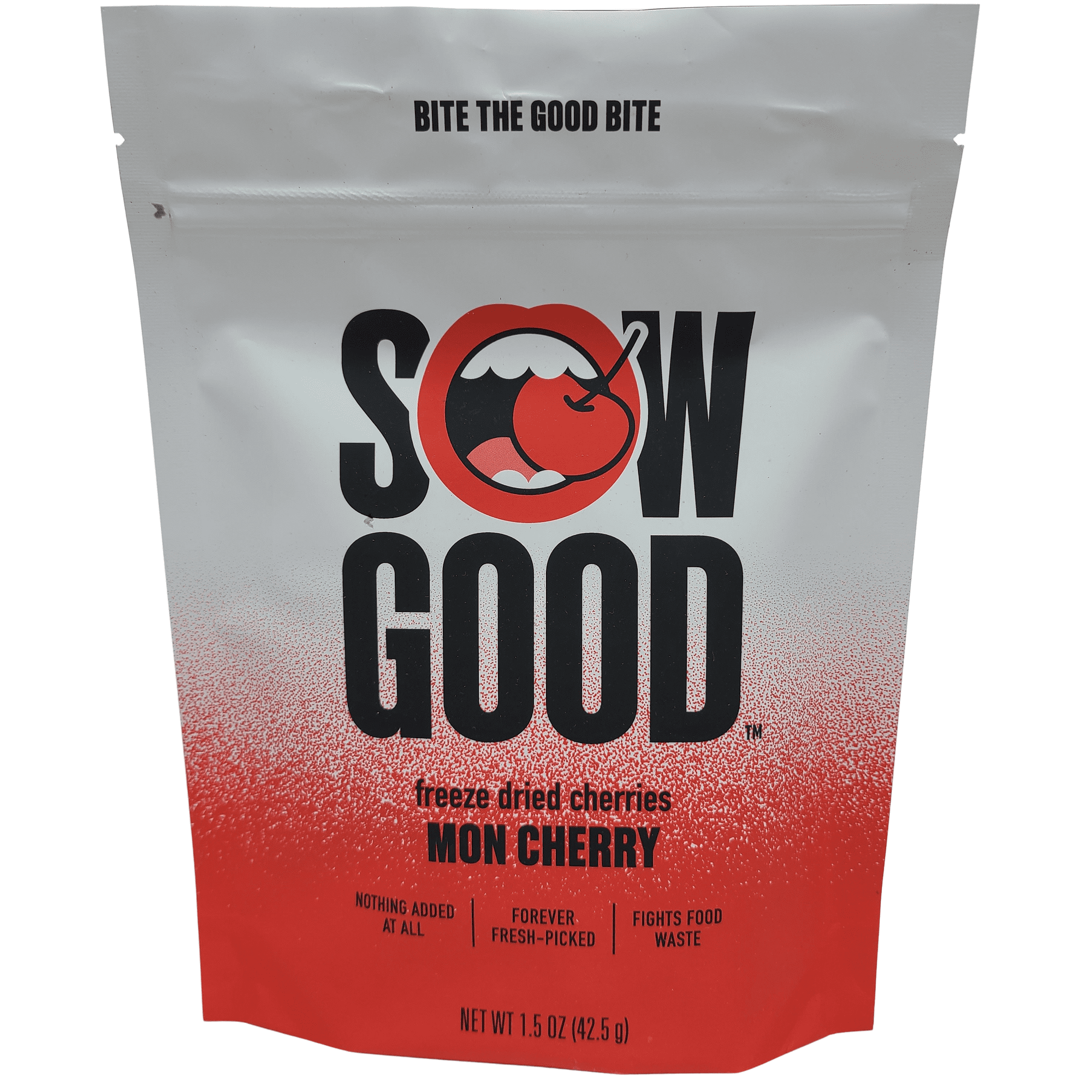 Sow Good Freeze Dried Cherries, Mon Cherry, One 1.5 oz Bag of Dried