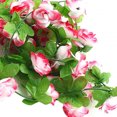 thumbnail image 4 of 2Pcs Artficial Small Rose Rattan Imitation Flower Hanging Vine Fake Plant Decoration for Home Wedding Party, 4 of 8