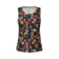 thumbnail image 4 of Haiem Vintage Floral Workout Tank Tops for Women, Athletic Sports Slim-Fit Tank Tops, Compression Sleeveless Dry Fit Shirts,Athletic Shirt-Large, 4 of 9