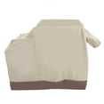 thumbnail image 4 of Funda para parrilla 420D con revestimiento de plata Oxford Funda para barbacoa Funda impermeable a prueba de polvo para parrilla de barbacoa al aire libre Beige Marrón 104 x 68,5 x 124 cm, 4 of 10