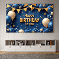 thumbnail image 6 of Golden Bunting Birthday Banner Balloon Backdrop Celebration Decor for Party Event Festive Decoration, 6 of 7