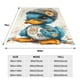thumbnail image 3 of Balery Cute Sunflower Blue Duck Manta de Felpa Suave y Acogedora – Cobija de Franela Aterciopelada para Cama, Lavable y Cálida para Sofá, Mascotas, Transpirable-80"x60", 3 of 7