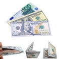 thumbnail image 4 of Amdohai Dollars Euro Pounds Canvas Wallet Bill Design Men's Billfold Wallets Fashion Card Holder, 4 of 8