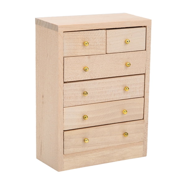 Decorative Dollhouse Furniture, Birch Material Solid Wood Exquisite Craftsmanship Miniature Furniture Ornament For 1:12 Scale Mini House Accessory