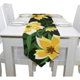 thumbnail image 4 of ColourLife Table Runner Pineapples Tropical Flowers Washable Table Cloth Runner for Holiday Home Wedding Table Top Decoration 13x70 Inches, 4 of 5