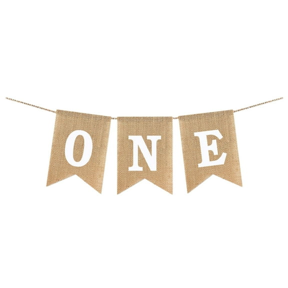 Happy Birthday Banner For Nursery Decor Product Name Birthday Linen One Flag Banner Boys And Girls Hanging Flag