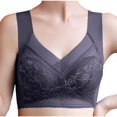 thumbnail image 4 of Kaemgyyd Plus Size Sports Bras for Women Fashion Lace Mesh Wirefree Padded Workout Yoga Bras Comfortable Full Coverage Seamless Bra, 4 of 4