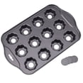 thumbnail image 1 of 12 Slots Flower Shape Cake Mold Baking Pan Bread Mold Chocolate Mold Handmade Homemade DIY for Home Kitchen Store, 1 of 10
