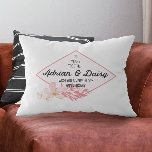 Personalized Anniversary Pillow Case