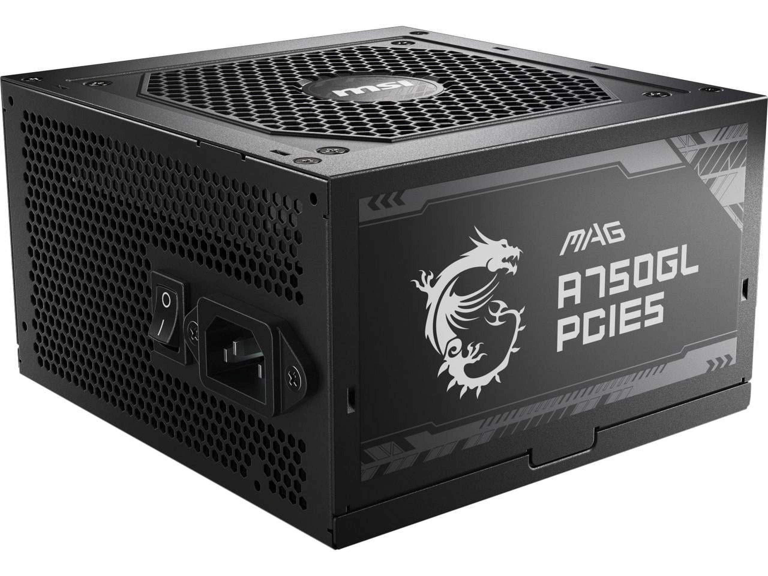 MSI - MAG A850GL PCIE 5.0, 80 GOLD Fully Modular Gaming PSU MSI - MAG A850GL PCIE 5.0, 80 GOLD Fully Modular Gaming PSU