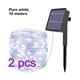 thumbnail image 1 of Cadena de luz Energía solar Cadena de luz LED Decoración Impermeable Cadena de lámpara de jardín, 10m, 100 luces, Blanco 【2PCS】 Inevent HA004421-02B*2, 1 of 2
