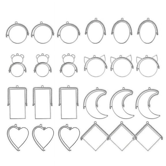 24pcs Hollow Out Pendant