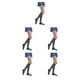 thumbnail image 2 of Calcetines a rayas hasta el muslo Minnieouse JK Juegos deportivos Día de San Valentín Raya negra, 2 of 4
