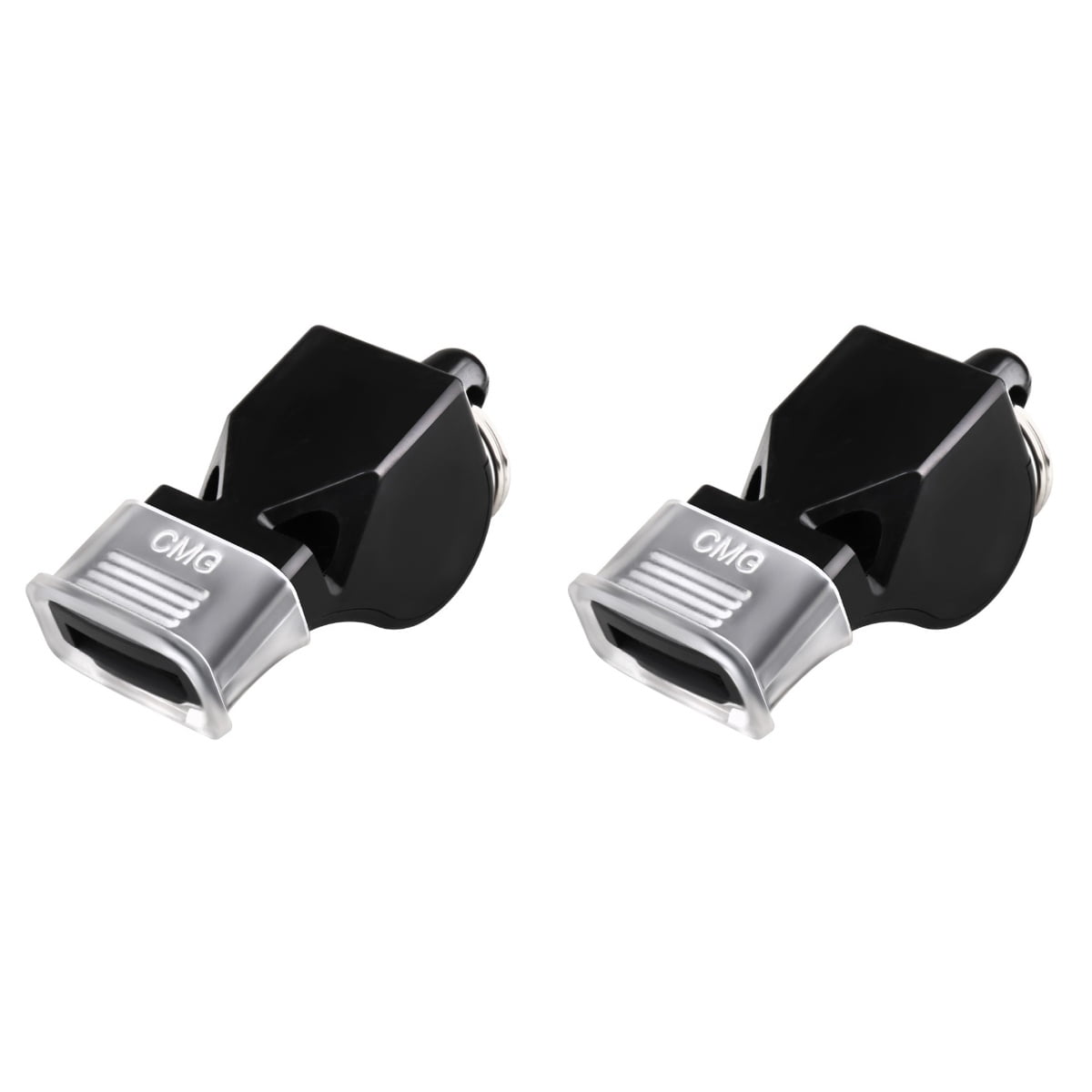 HOMEMAXS 2pcs Basketball Referee Whistle Training Black Whistles with