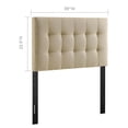 thumbnail image 5 of Pemberly Row Twin Upholstered Polyester Fabric Headboard in Beige, 5 of 6