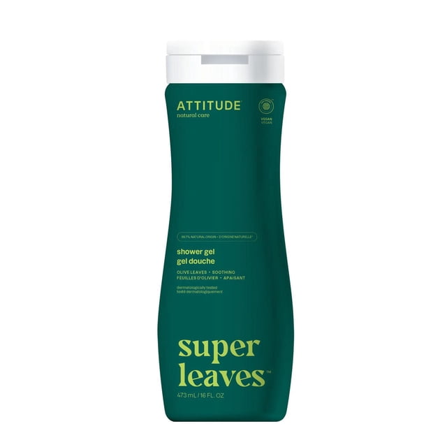 ATTITUDE super leaves, Gel Douche, Feuilles d'Olivier, 473 mL