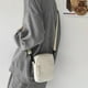 thumbnail image 3 of Bolsa de hombro cruzada, bolso de viaje para hombres, mujeres, niños, con agujero para auriculares, blanco, 3 of 6