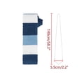 thumbnail image 2 of Corbatas de rayas para hombres INSPIRE CHIC para el Día del Padre, corbatas planas y delgadas de punto para negocios informales en azul oscuro, azul claro y blanco, talla única, 2 of 4