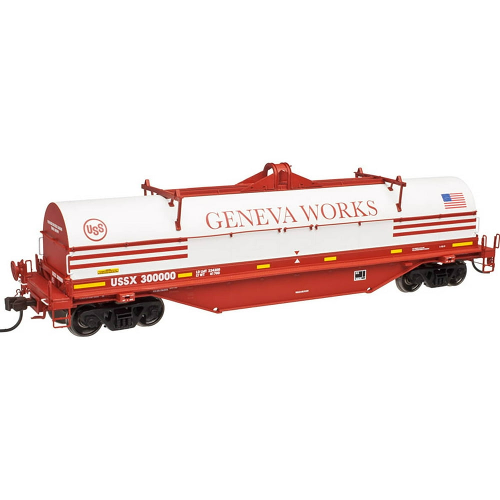 Atlas HO Scale 42' Coil Steel Car US Steel Geneva Works (Red/White